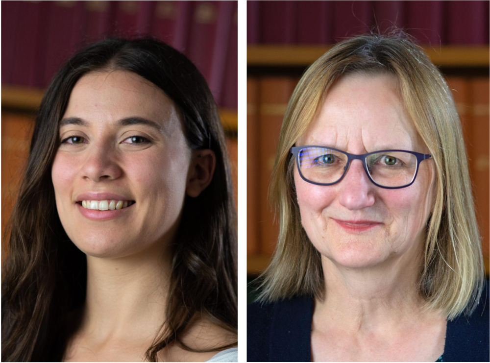 Portrait photos of Charlotte Collingwood (left) and Vivienne Collins (right)