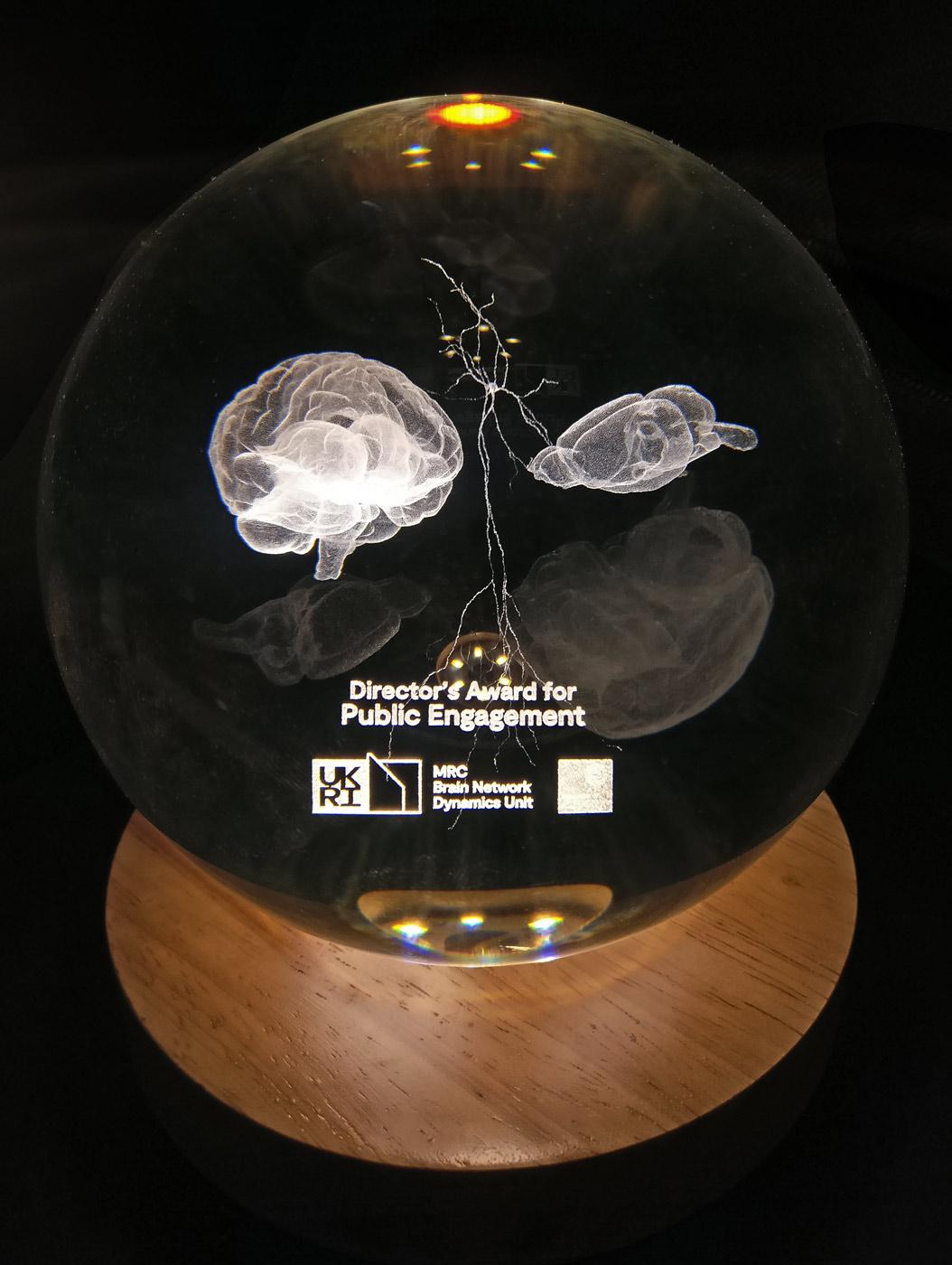 Photograph of Directors Award for Public Engagement