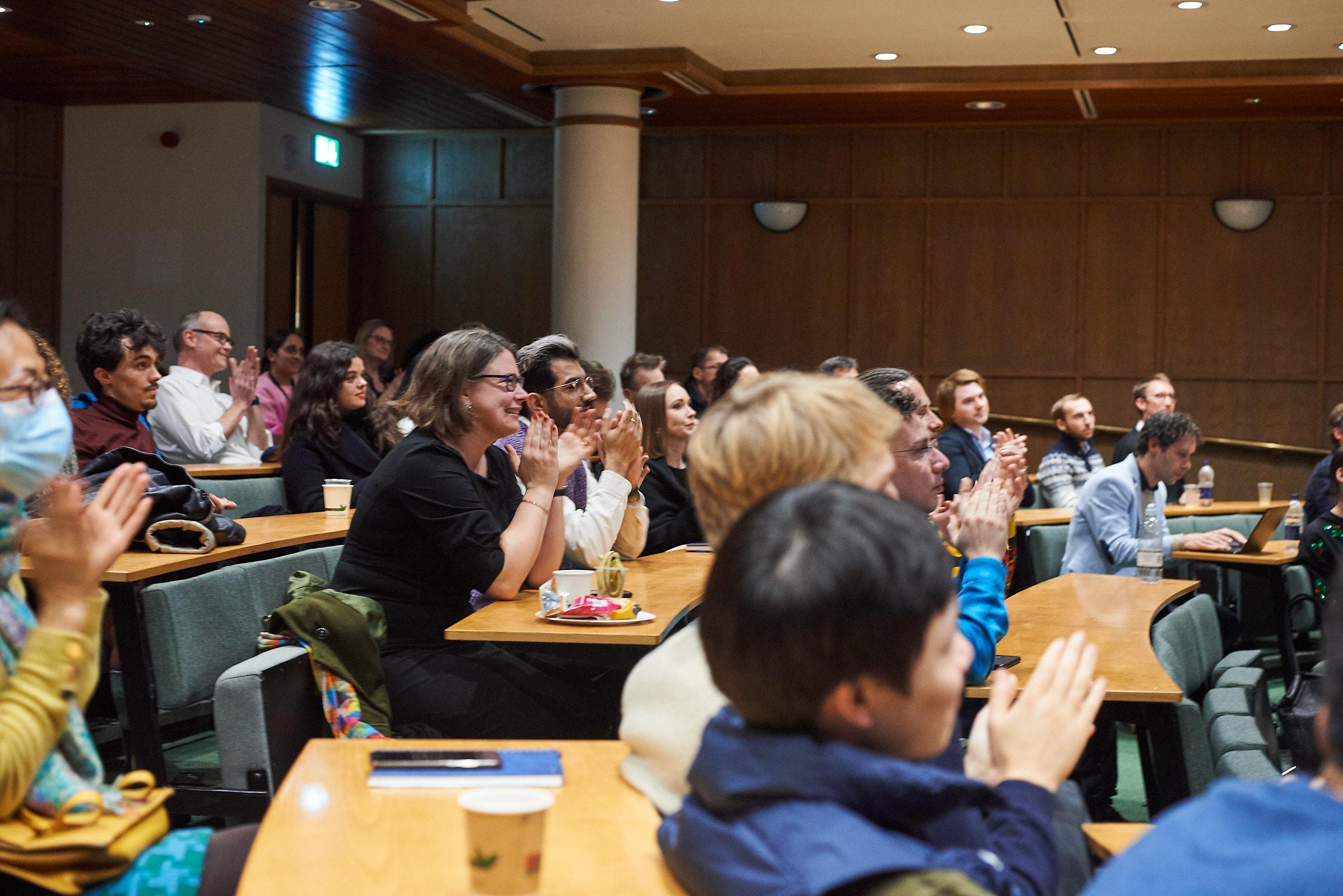 A photo of the audience for talks at winter Science Day 2022.