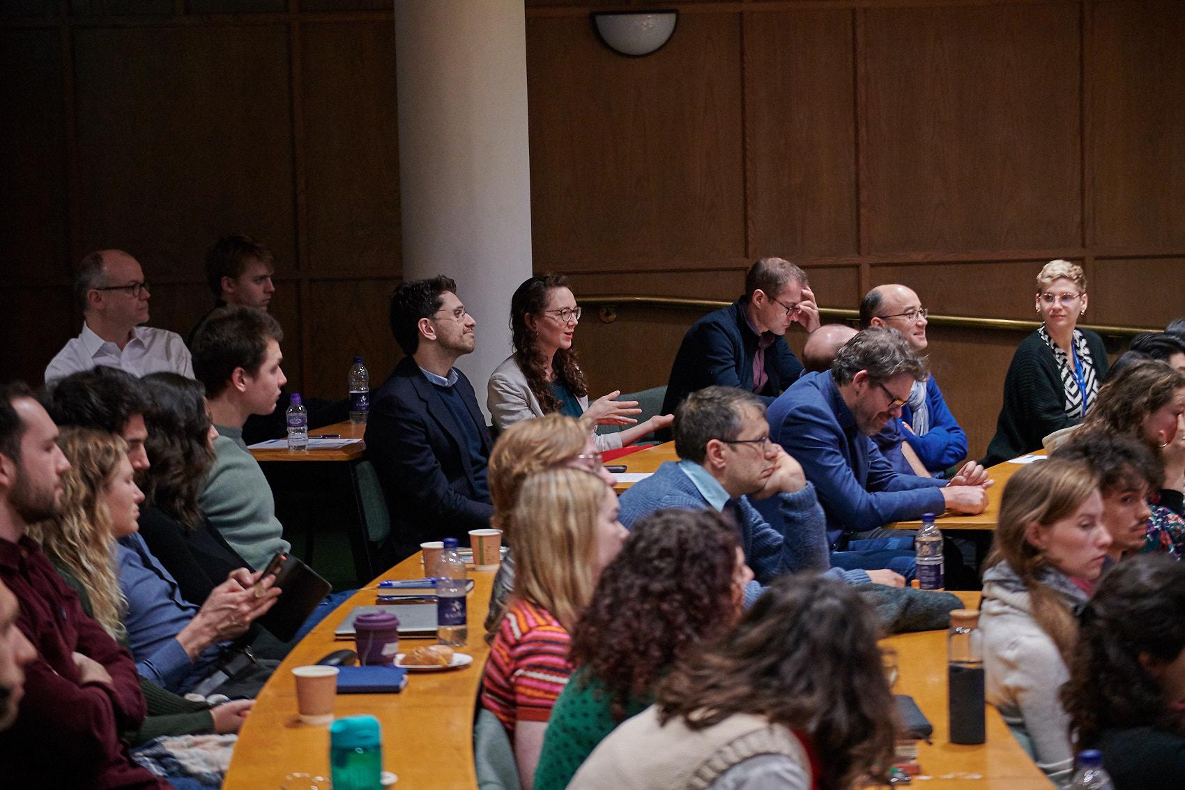 A photo of the lecture theatre audience at Winter Science Day 2023. 