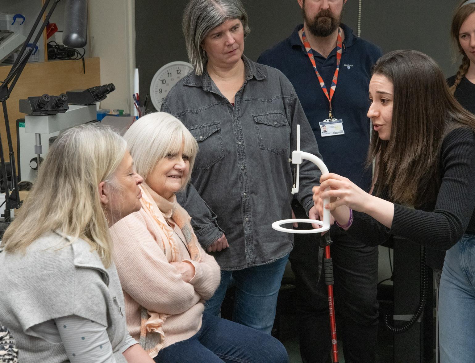 Photo of Katerina Panti speaking with members of the Unit’s Patient and Public Advisory Group.