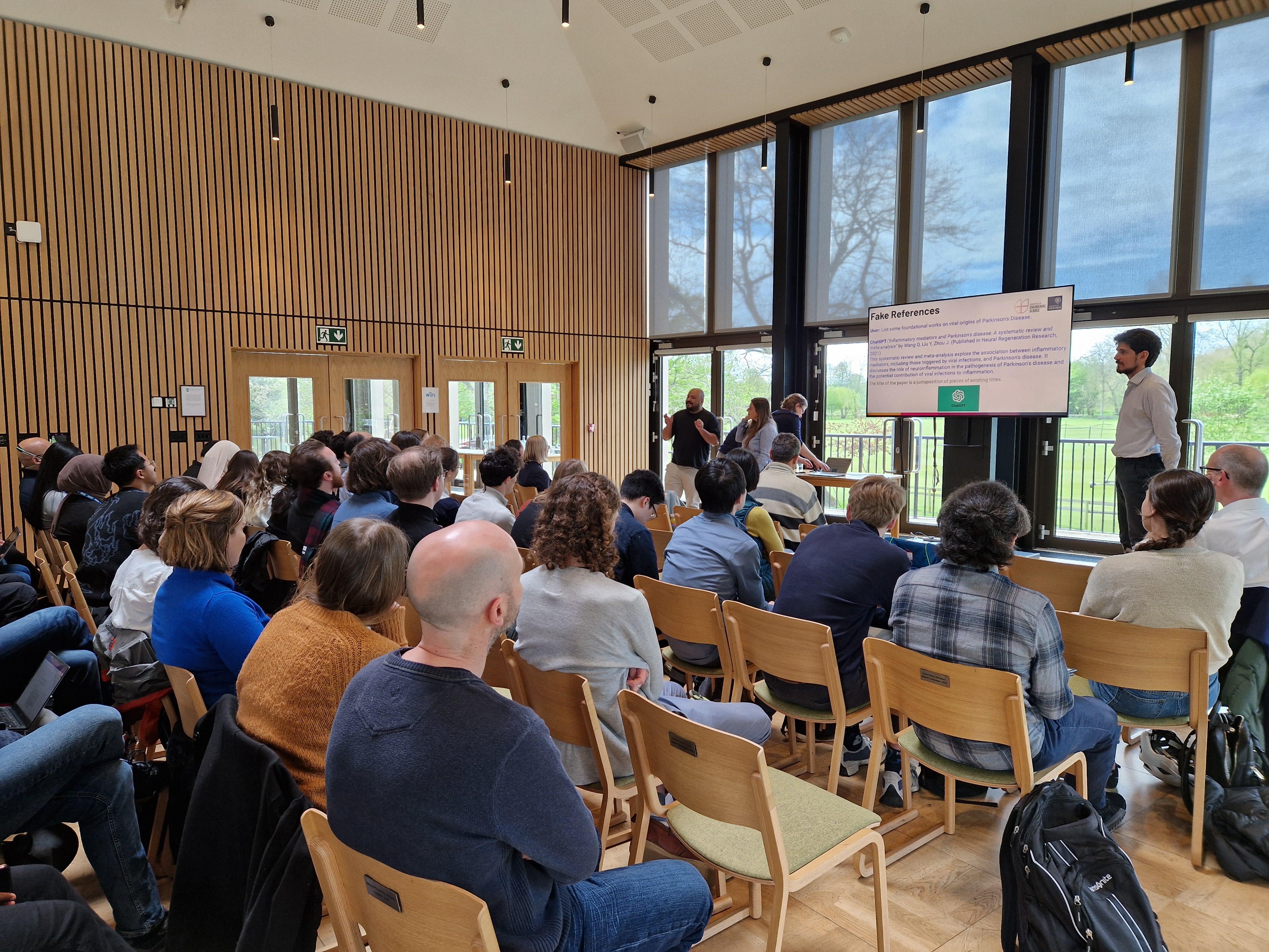 Photo of audience and speakers at the MRC BNDU Training Event 2024